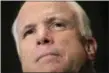  ?? FRANK FRANKLIN II—THE ASSOCIATED PRESS ?? Arizona Sen. John McCain died Saturday, Aug. 25, 2018. He was 81.