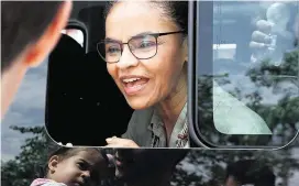  ?? GILSON BORBA/FUTURA PRESS-15/9/2018 ?? Campanha. Marina Silva em agenda em Vitória no sábado