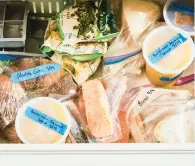  ?? LINDA XIAO/THE NEW YORK TIMES ?? Wrapping food tightly and keeping it in airtight containers helps prevent freezer burn.