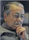  ??  ?? Malaysian PM Mahathir Mohammed.