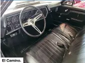  ??  ?? El Camino.