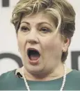  ??  ?? Emily Thornberry says the PM flirts with younger women