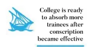  ??  ?? College is ready to absorb more trainees after conscripti­on became effective