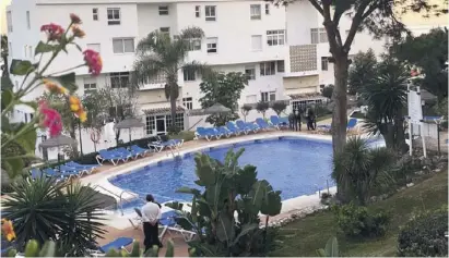 ??  ?? The swimming pool at Club La Costa World in Mijas