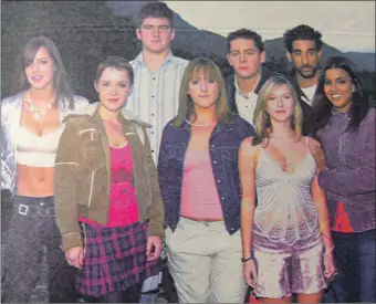  ?? ?? 2003: The fresh-faced Eastenders cast members near Clachan Power Station, Cairndow.
