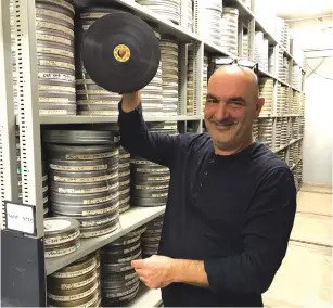  ?? (Courtesy) ?? MEIR RUSSO, manager of the Israel Film Archive.