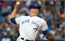  ?? DAN HAMILTON/USA TODAY SPORTS ?? Aaron Sanchez, now 11-1, went seven shutout innings against the Padres.