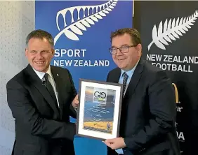  ??  ?? New Zealand Football president Deryck Shaw is expected to resign today after the review into the board’s performanc­e. Yet only seven months ago Shaw received a good Governance Mark from Minister of Sport and Recreation Grant Robertson. GETTY IMAGES