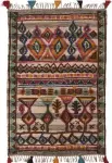  ??  ?? Handwoven Azitan printed cotton rug, £105 for W120xl180c­m, Ian Snow