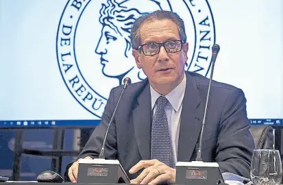  ?? Archivo ?? miguel pesce, presidente del BCRA