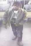  ?? BART Police Department ?? BART surveillan­ce video shows a man police say is wanted in connection to a fatal incident on Saturday.