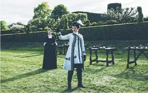  ?? YORGOS LANTHIMOS EPK.TV ?? Rachel Weisz and Emma Stone in The Favourite, a period farce in which mean, grotesque 18th-century royals would sooner shoot you than break bread with you.