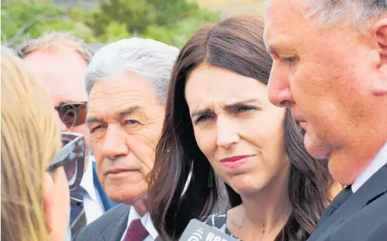  ?? Photo / John Stone ?? Winston Peters and Shane Jones will block any Jacinda Ardern plan to introduce a capital gains tax.