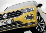  ??  ?? The T-Roc styling signature is those gaping running LED lights that also serve as indicators.