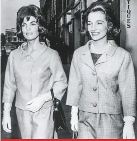  ??  ?? Londres, junio de 1961. Jackie ya era primera dama cuando fue captada con Lee, quien envidió la atención mundial que recibía su hermana, mientras ella era tratada como una segundona.