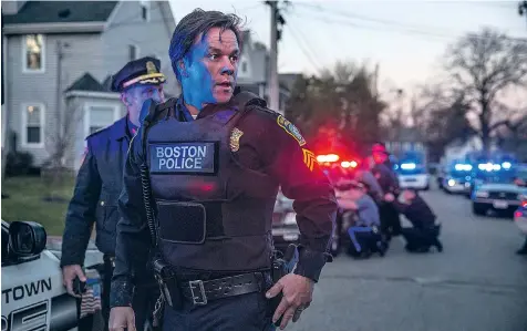  ??  ?? Mark Wahlberg plays police officer Tommy Saunders in Patriots Day