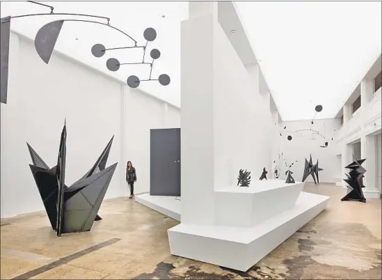  ?? Fredrik Nilsen Hauser & Wirth ?? “CALDER: NONSPACE” at the Hauser &amp; Wirth gallery in Los Angeles brings together Alexander Calder mobiles and stabiles spanning 1939 to his death in 1976.