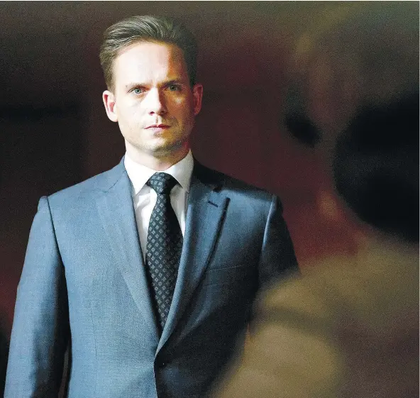  ?? — BRAVO FILES ?? A suit ‘makes you stand up a little taller and it changes the way people perceive you, says Patrick J. Adams.
