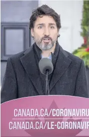  ?? PHOTO AFP ?? Le premier ministre Justin Trudeau, le 20 novembre dernier, lors d’un point de presse à Ottawa sur la COVID-19.