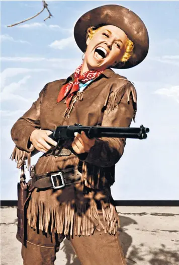  ??  ?? Doris Day, the actress and singer who starred in classic films such as Calamity Jane, pictured, died yesterday