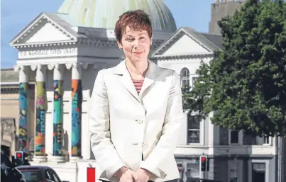  ?? Pictures: Phil Hannah/Kris Miller. ?? An aerial view of Perth, top, and, above, Fiona Robertson, who is leading the Perth2021 campaign, outside Perth Museum and Art Gallery.