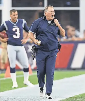  ?? BOB DECHIARA/USA TODAY SPORTS ?? Considerin­g the tumultuous offseason the Patriots had, this could be Bill Belichick’s most important season yet.