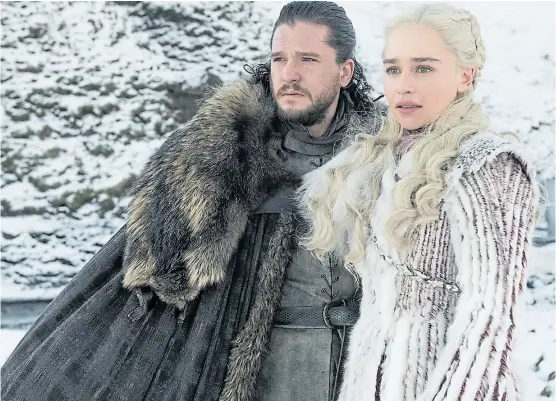  ?? Hbo ?? Kit Harington y Emilia Clarke, como Jon Snow y Daenerys Targaryen