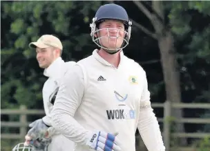  ??  ?? Alvanley opening batsman Mike Rowlands made a super 67 against Northwich last Saturday but his team lost by the match by four wickets.