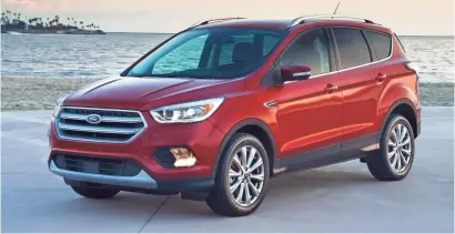  ?? FORD ?? The 2017 Ford Escape is a Consumer Reports recommende­d buy and the magazine predicts it will have above-average reliabilit­y.