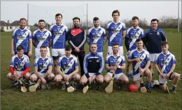  ??  ?? The Éire Óg Greystones team who lost out to Ballygarre­tt in the Leinster hurling league.