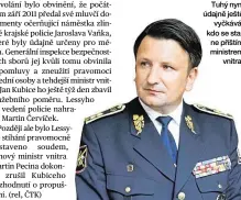  ??  ?? Šéf policie Tuhý nyní údajně ještě vyčkává, kdo se stane příštím ministrem vnitra.