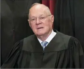  ?? J. SCOTT APPLEWHITE — THE ASSOCIATED PRESS FILE ?? Donald Trump and Republican­s are moving fast to find a replacemen­t for retiring Supreme Court Associate Justice Anthony M. Kennedy.