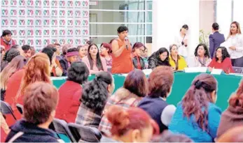  ?? Foto: Especial ?? Mujeres militantes del Partido Revolucion­ario Institucio­nal en Hidalgo, entre ellas excandidat­as a diputadas, llevaron a cabo un foro de expresión política. /