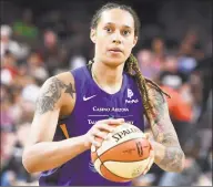  ?? Ethan Miller / Getty Images ?? Mercury center Brittney Griner was suspended three games by the WNBA for her role in a fight in the DallasPhoe­nix game over the weekend.