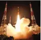  ?? — PTI ?? Isro’s earth observatio­n satellite EOS-03 on-board GSLV-F10 blasts off from Sriharikot­a on Thursday.