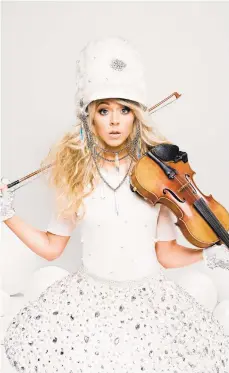  ?? PHOTO COURTESY OF WIND CREEK EVENT CENTER ?? Lindsey Stirling’s Christmas show is coming to Wind Creek Event Center in Bethlehem.