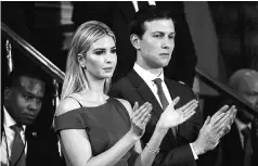  ?? PHOTO: REUTERS ?? The financial disclosure report for Jared Kushner (right) shows that he and Ivanka Trump still benefit financiall­y from a real estate and investment empire worth as much as $740 million