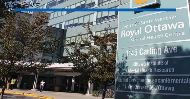  ?? The Royal photo ?? The Royal Ottawa Mental Health Centre. One of the leading edge facilities in Canada.