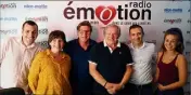  ?? (DR) ?? Une partie de l’équipe de Radion Emotion, Eddy Laurier, Anabel Guillemain, Bruno Alberti, François Gala et Noémie Jelenkovic.