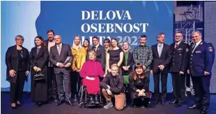  ?? Foto Črt Piksi ?? Nominiranc­i za Delovo osebnost leta s predsednic­o države in premierom