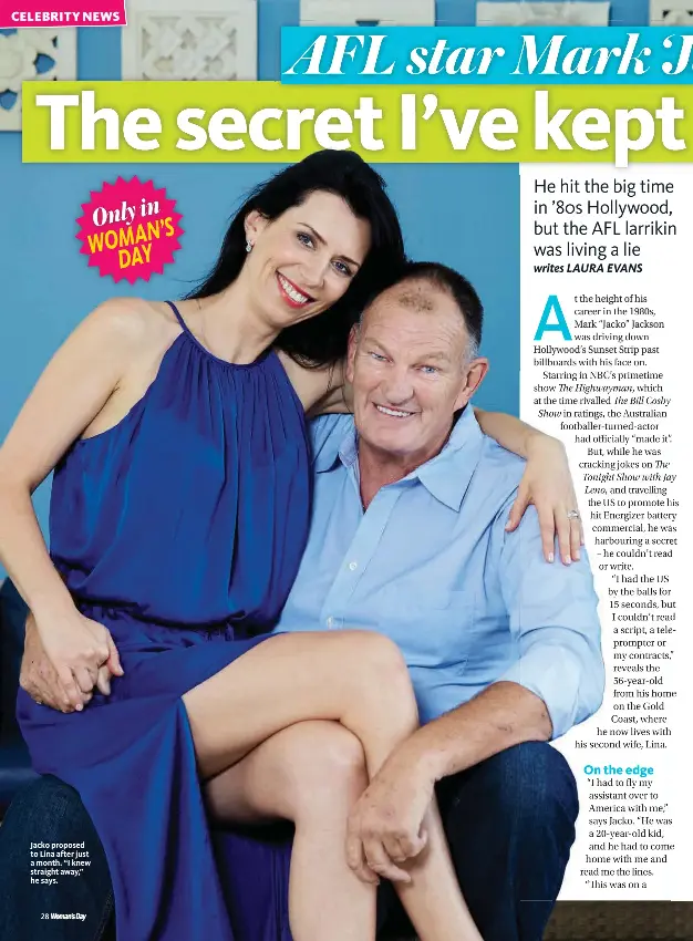 Jacko With His Wife Lina Reveals The Secret He S Kept For 30 Years Pressreader