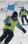  ??  ?? Billy Black joined the Armed Forces Para Snowsports Team and he and his guide, Neil Graham, of Blind Veterans, won the silver medal at the British Ski Championsh­ips.