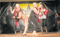  ??  ?? WINNERS of Stars in Their Eyes 2018 Moulin Rouge singing Lady Marmalade. From left: Anna Sinclair, Leah Walters, Ali Sinclair, Brodi Walters.