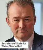  ?? ?? Secretary of State for Wales, Simon Hart