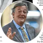 ?? PHOTO: REUTERS ?? British comedian Stephen Fry is being charged with blasphemy for labelling God a ‘‘maniac’’.