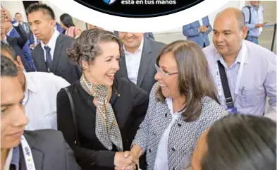  ??  ?? María Isabel Ortiz Mantilla y Rocío Nahle García. Francisco Carmona