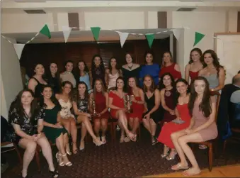  ??  ?? Curry Ladies Junior County Champions 2018 at this years Curry Club Social.