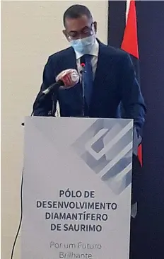  ?? ANA PAULO | EDIÇÕES NOVEMBRO ?? Ministro Diamantino Azevedo abordou as fases do projecto