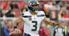 ?? DON FERIA — THE ASSOCIATED PRESS ?? Russell Wilson is third in the NFL with 3,029 yards passing.