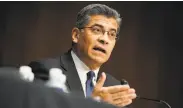  ?? Greg Nash / Pool / Getty Images ?? California Attorney General Xavier Becerra is nominee for secretary of health and human services.